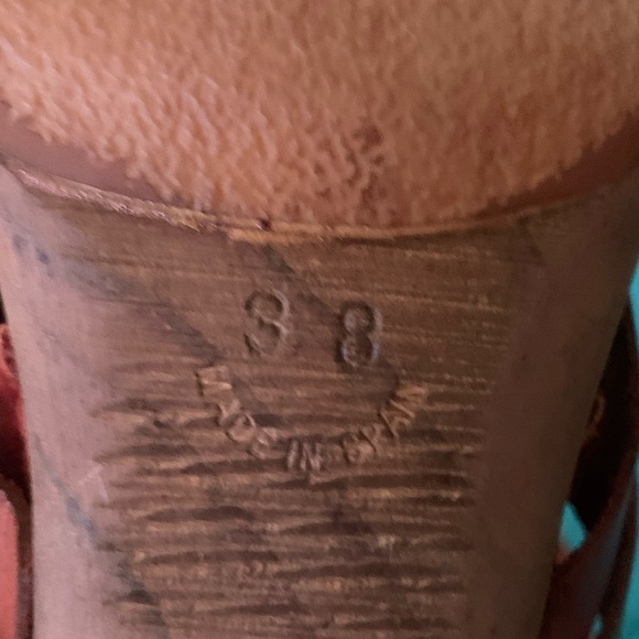 🇪🇸Free People Made in Spain - Burnt Orange Leather Sandals - Picture 11 of 11